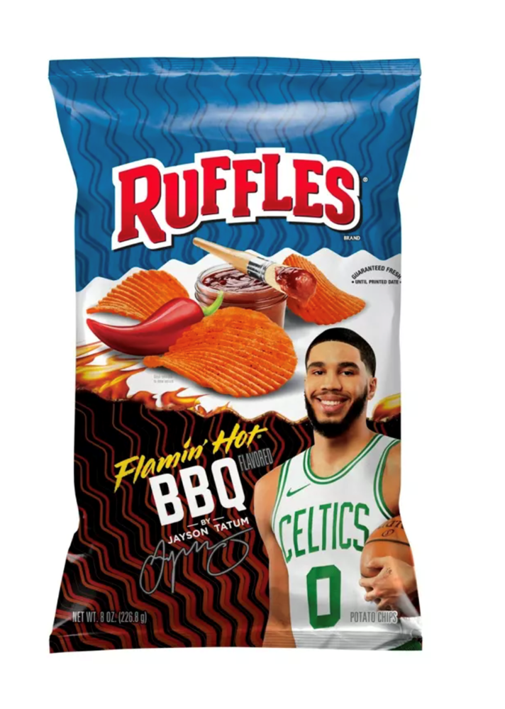 Ruffles Flamin' Hot BBQ 8oz (BEST BY:12AUG25)