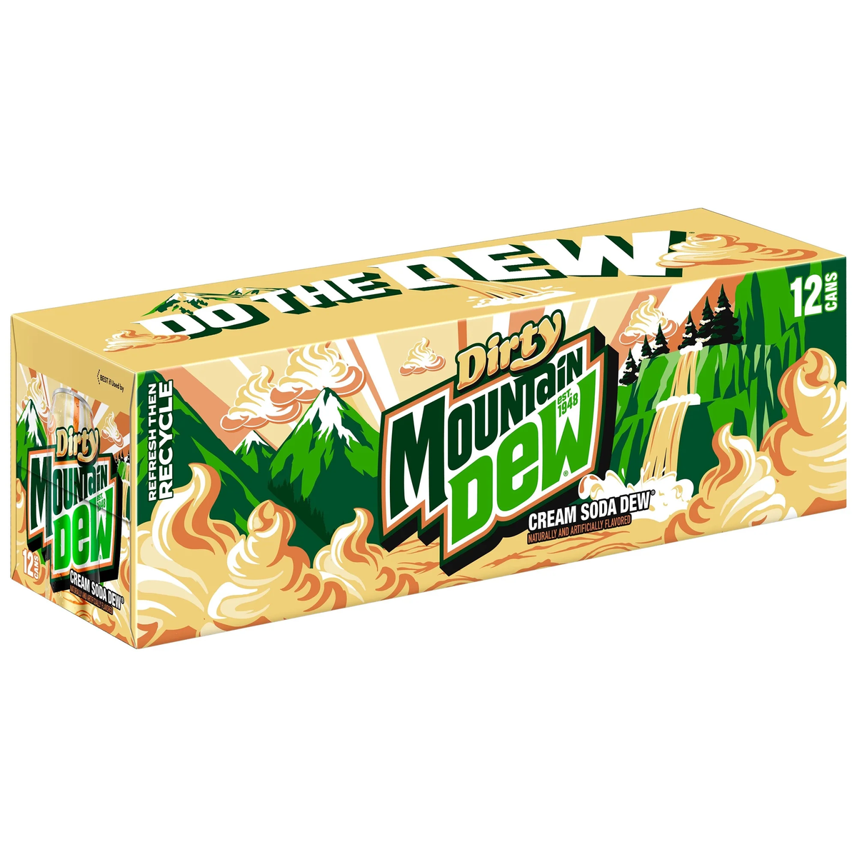 Dirty Mountain Dew w/cream soda 12 pack (BEST BY: NOV26)