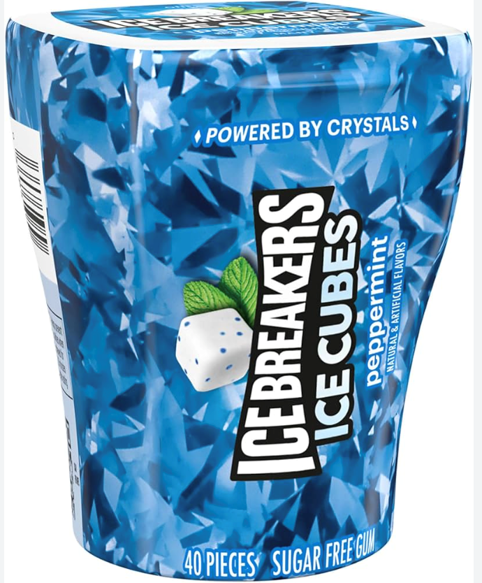 Ice Breakers Peppermint Cubes Gum 3.24oz