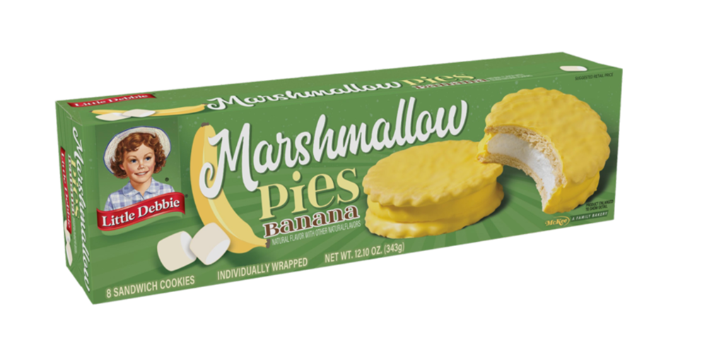 Little Debbie's Banana Marshmallow Pies 8ct (BEST BY: JULY 2024)