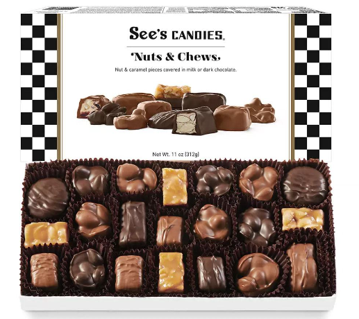 See's Candies Nuts & Chews Assortment Box 11oz