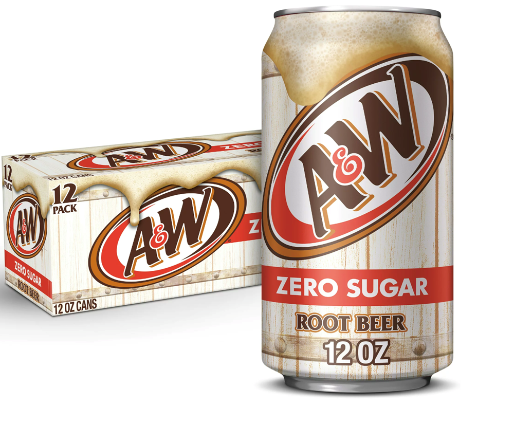 A&W Root Beer Zero Sugar 12 Pack / 12oz cans