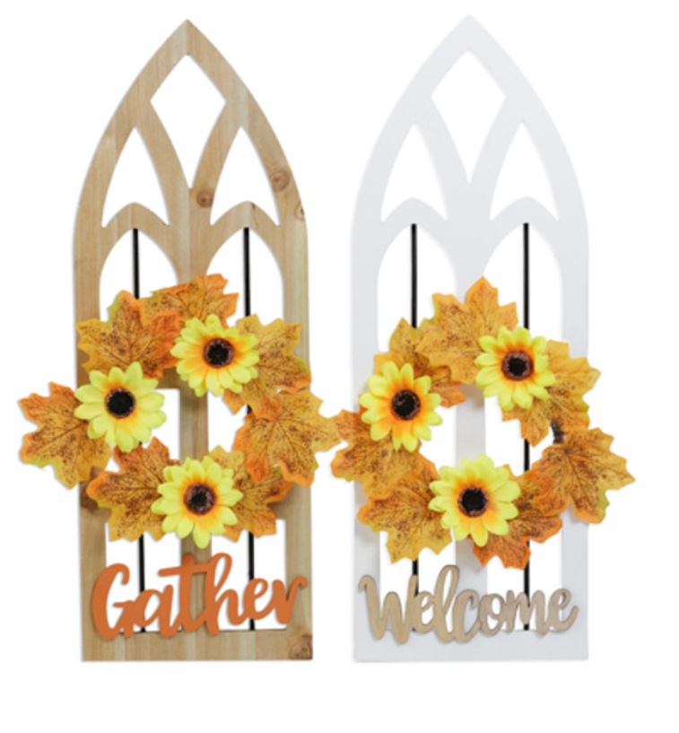 Harvest Cathedral Arch Window Wall Decor