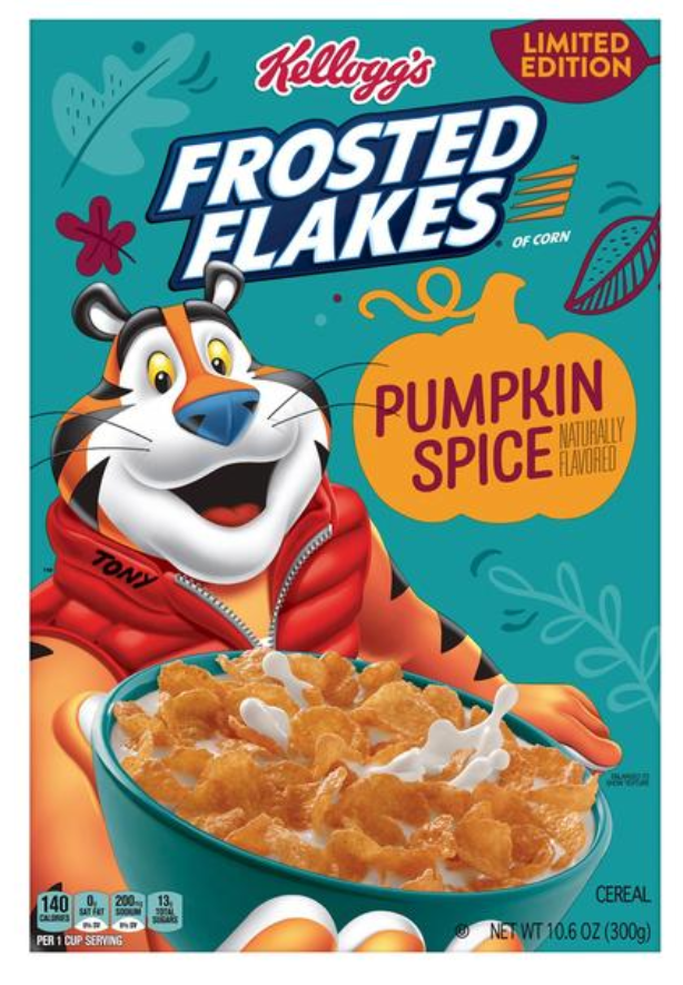Kellogg's Frosted Flakes Pumpkin Spice Cereal 10.6oz
