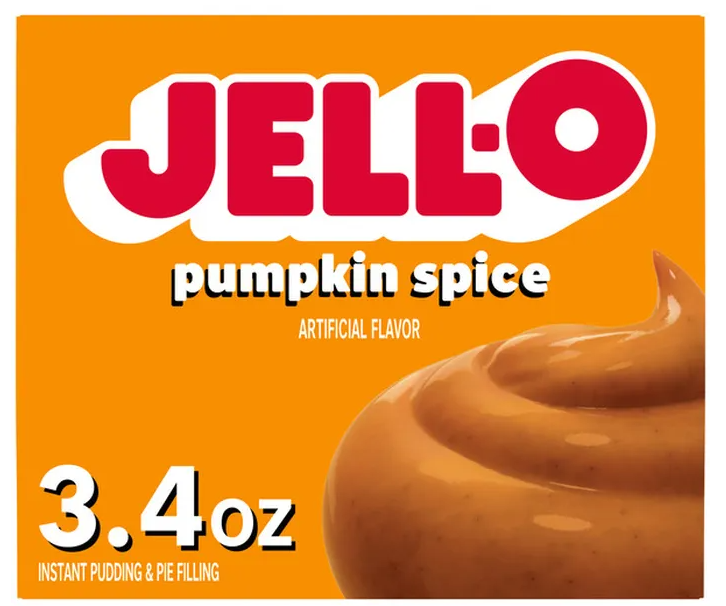 Jell-O Pumpkin Spice Instant Pudding & Pie Filling 3.4oz