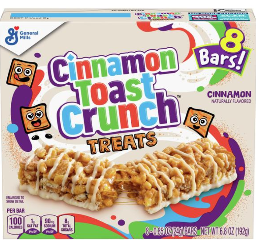 General Mills Cinnamon Toast Crunch Treat Bar 8ct
