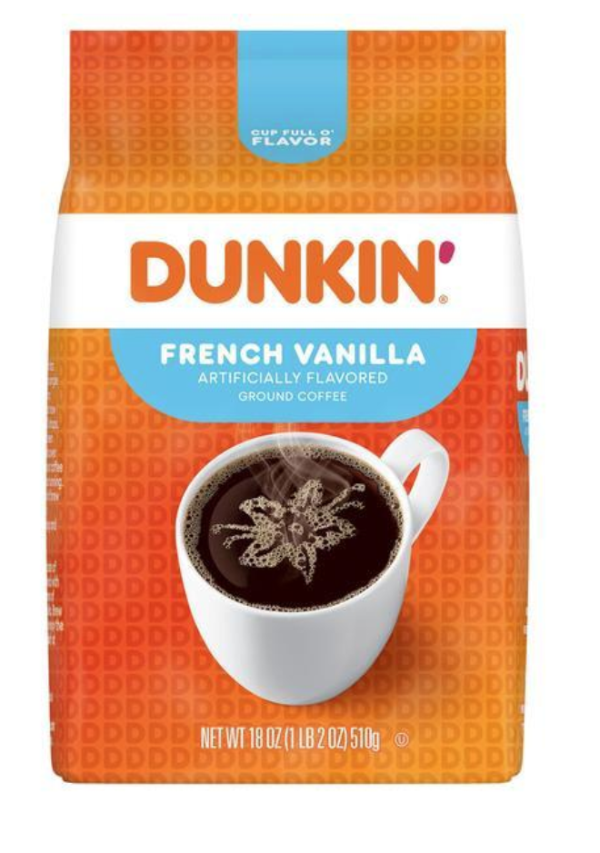 Dunkin' Donuts French Vanilla Flavored Ground Coffee 18oz