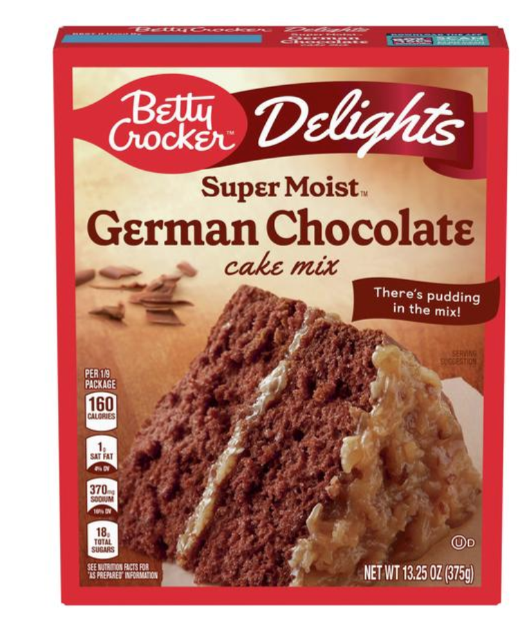 Betty Crocker Super Moist Delights German Chocolate Cake Mix 13.25oz