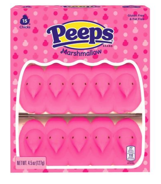 Peeps Pink Marshmallow Chicks 15ct