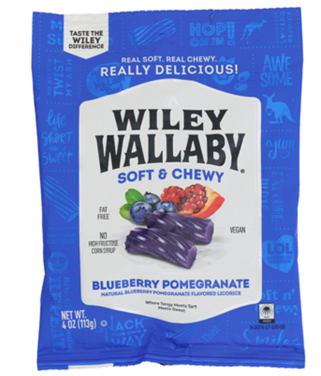 Wiley Wallaby Classic Blueberry Pomegranate Licorice 4oz