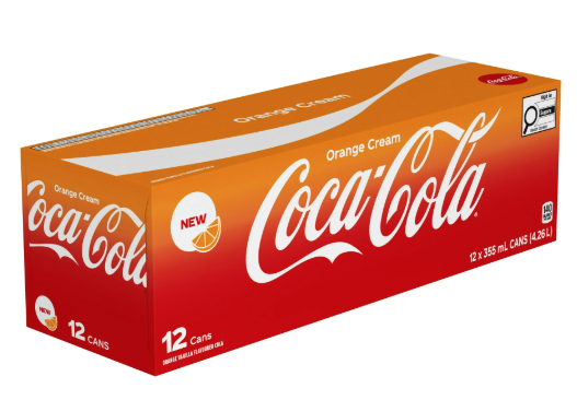 Coke Orange Cream 12 Pack / 12 oz Cans