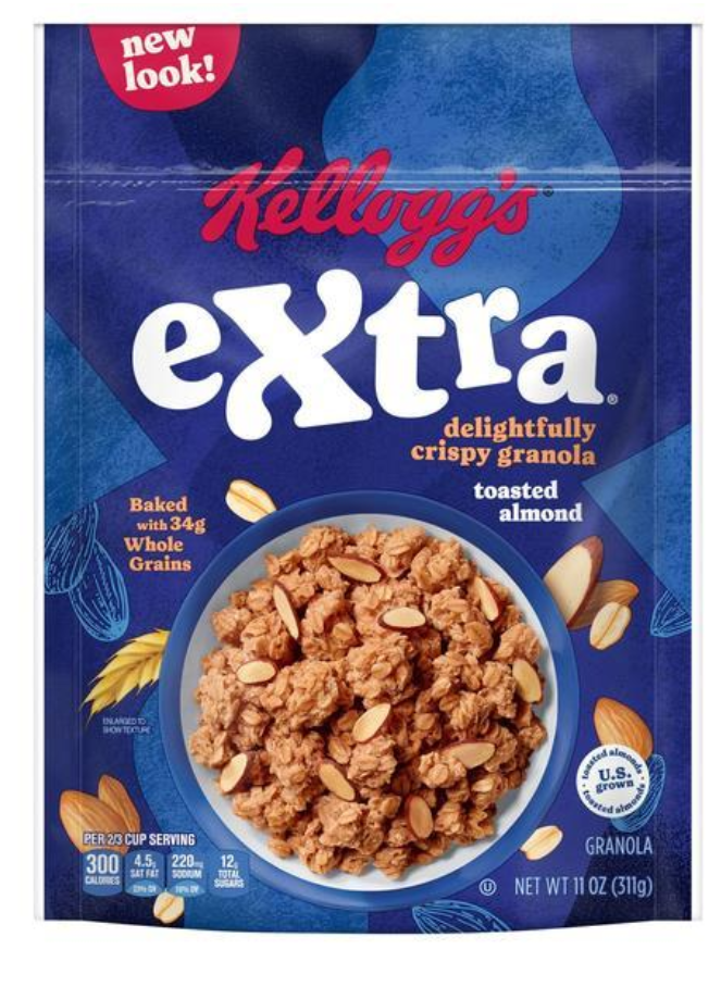Kellogg's Extra Toasted Almond Granola 11oz (BEST BY: OCT 25)