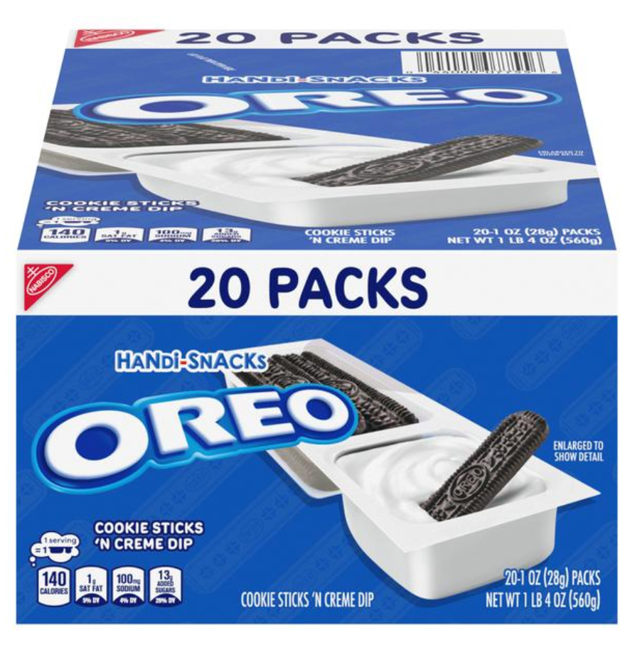 Oreo Handi-Snacks Cookie Sticks N' Creme Dip 20oz