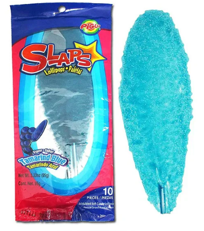 Slaps Lollipop Tamarind Blue 10 Pack