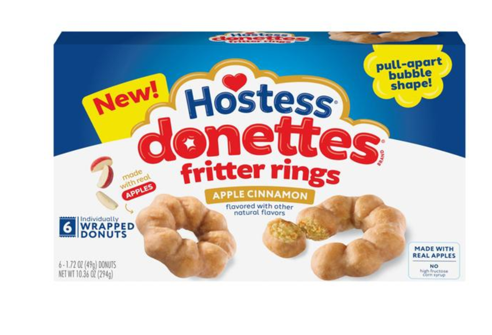 Hostess Donettes Fritter Rings Apple Cinnamon 10oz