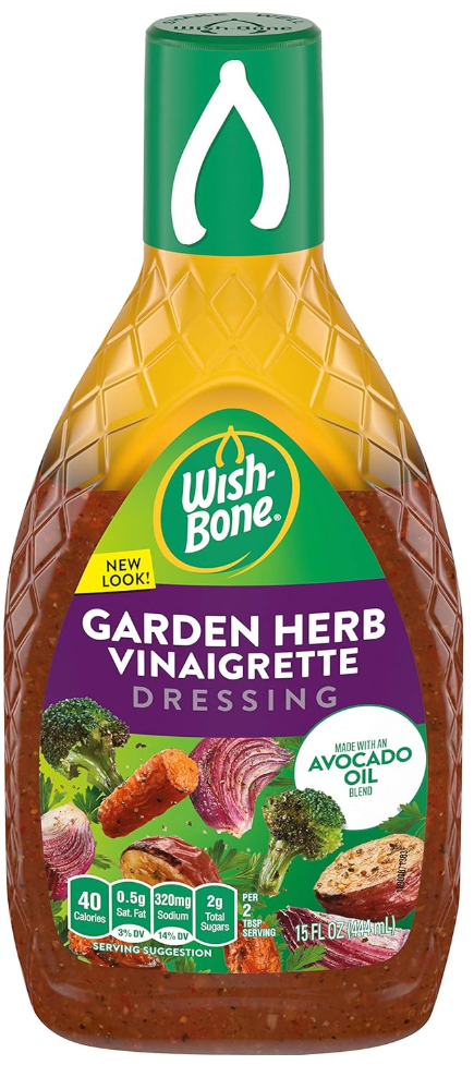 Wishbone Garden Herb Vinaigrette Dressing 15oz (BEST BY: OCT 25)