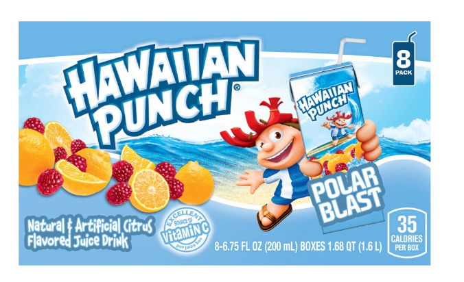 Hawaiian Punch Polar Blast 8 Pack (BEST BY: FEB 2026)
