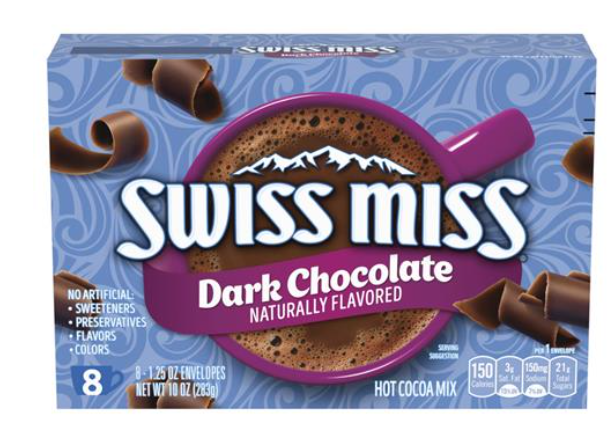 Swiss Miss Hot Cocoa Dark Chocolate Sensation Mix 8 Pack