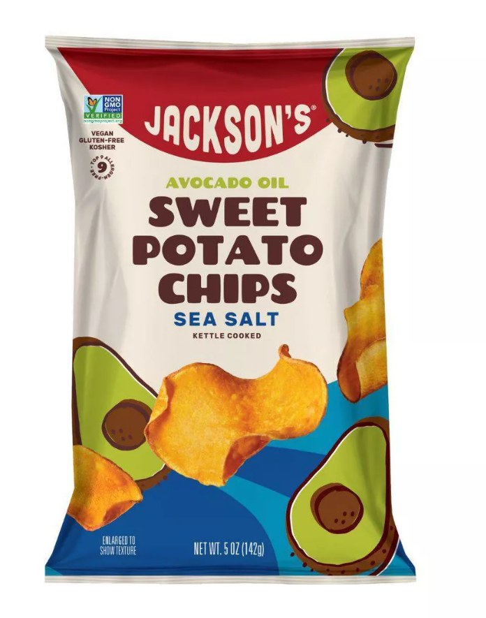 Jackson's Avocado Oil Kettle Cooked Sweet Potato Chips Sea Salt 5oz