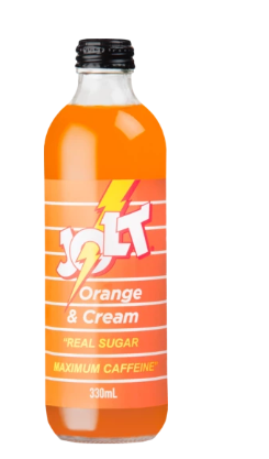 Jolt High Caffeine Orange & Cream Soda 330ml