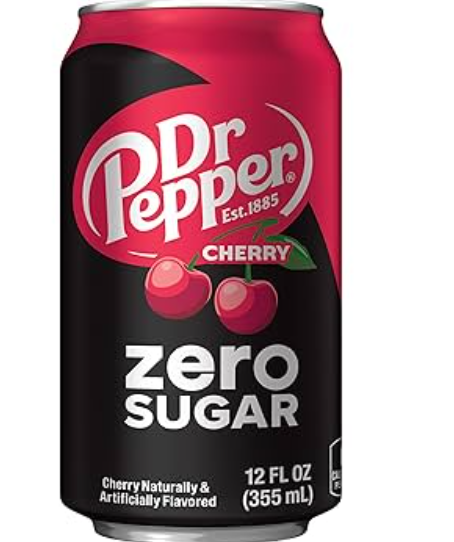 Dr Pepper Cherry Zero Chilled Can 12oz