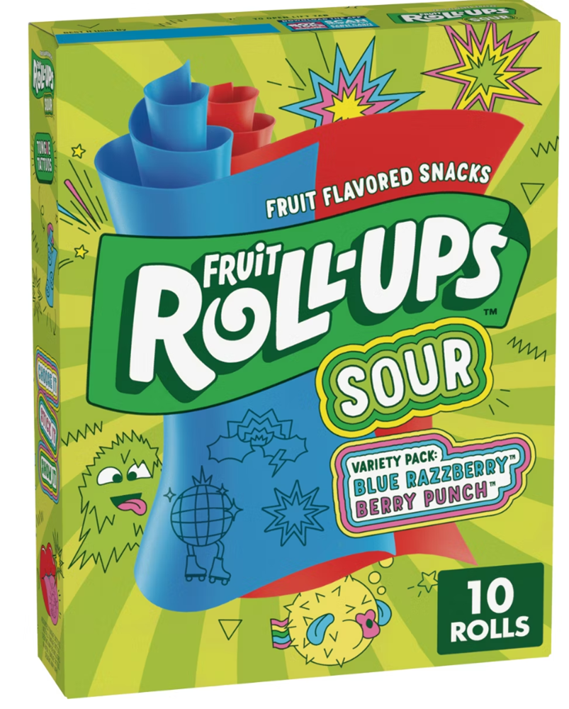 Fruit Rollups Sour 10ct 5oz