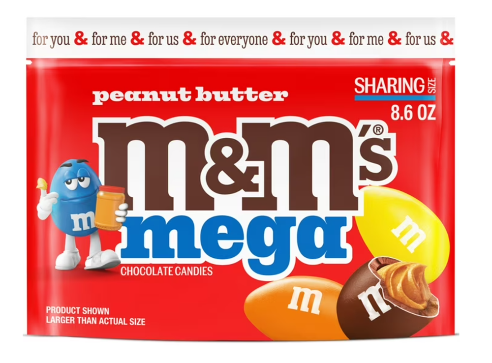 M&M's Mega Peanut Butter Share Size 8.6oz