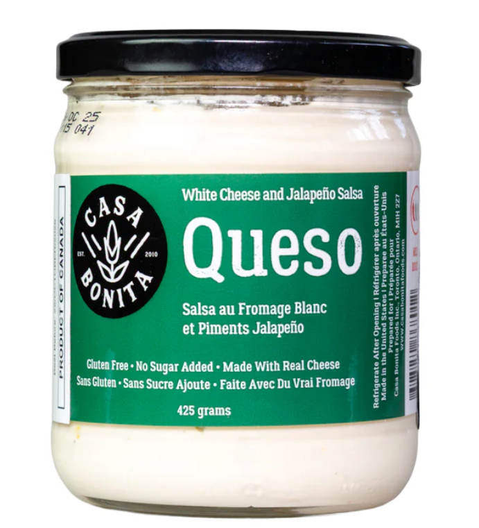 Casa Bonita White Cheese and Jalapeno Salsa Queso 425g