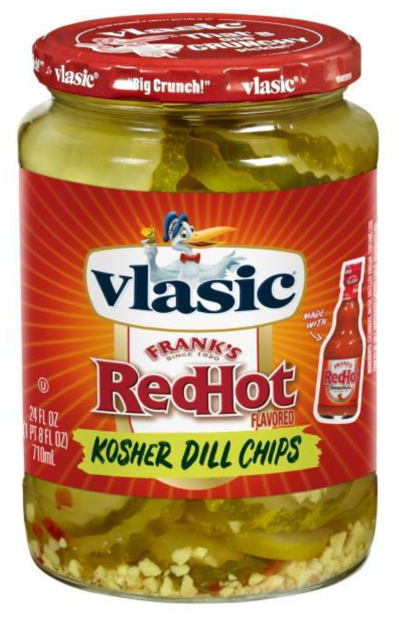 Vlasic Franks Red Hot Kosher Dill Pickle Chips 24oz