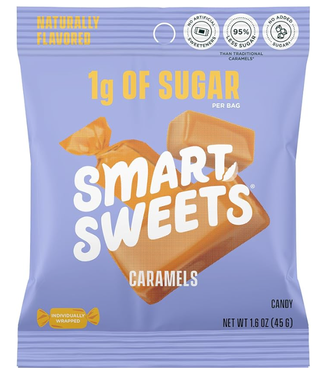SmartSweets Caramels Candy 1.6oz