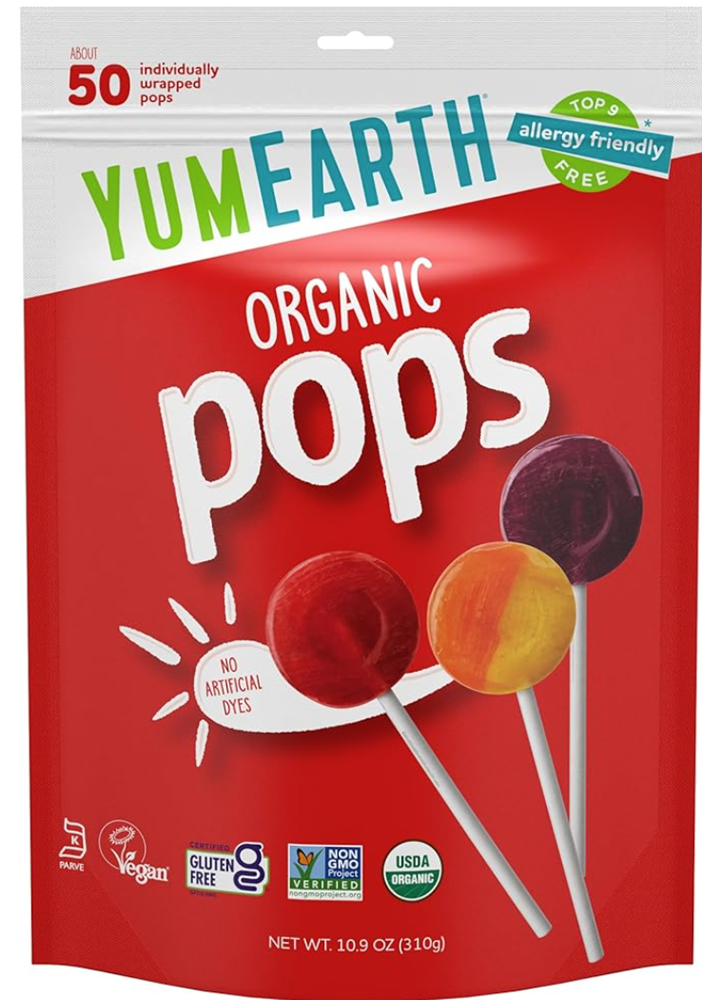 YumEarth Organic Lollipops Assorted Fruit 4.3oz