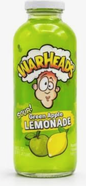 Warheads Sour Green Apple Lemonade Drink 16oz