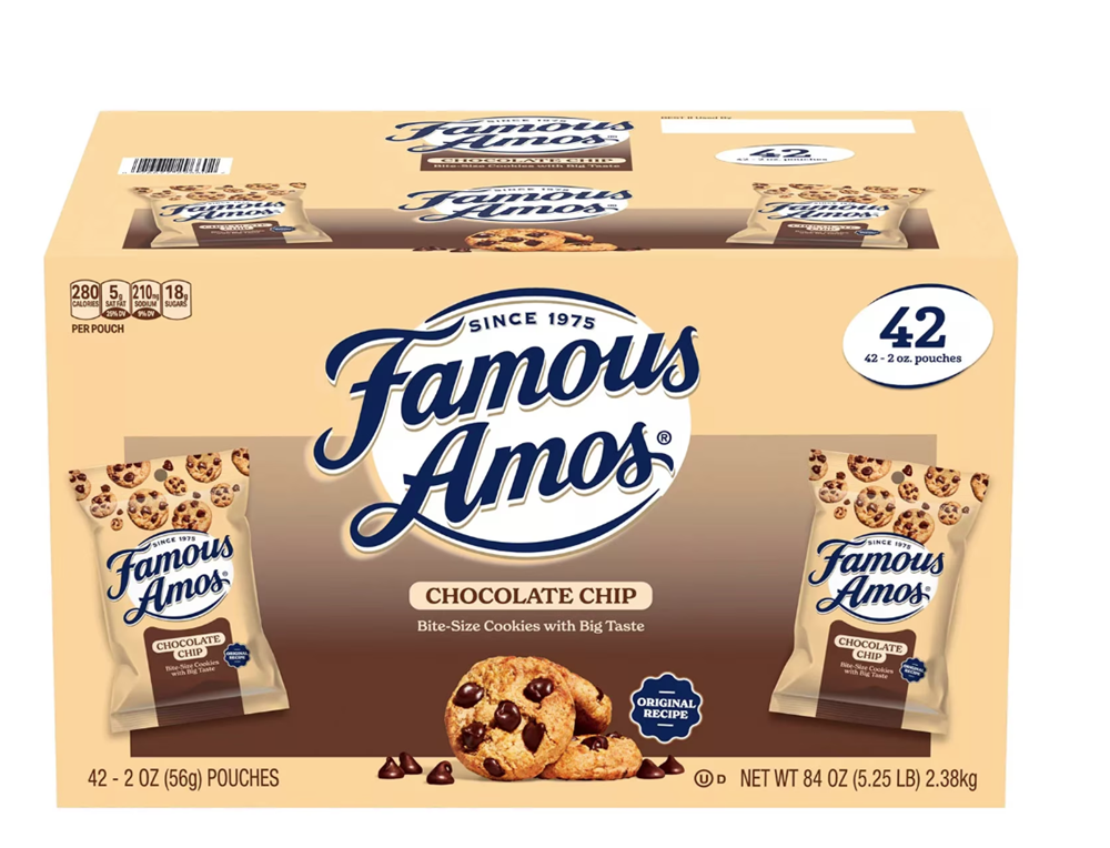 Famous Amos Chocolate Chip Cookies 42ct