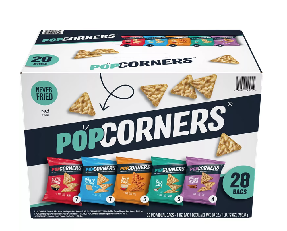 PopCorners Popped Corn Snack Variety Pack 28ct, 1oz
