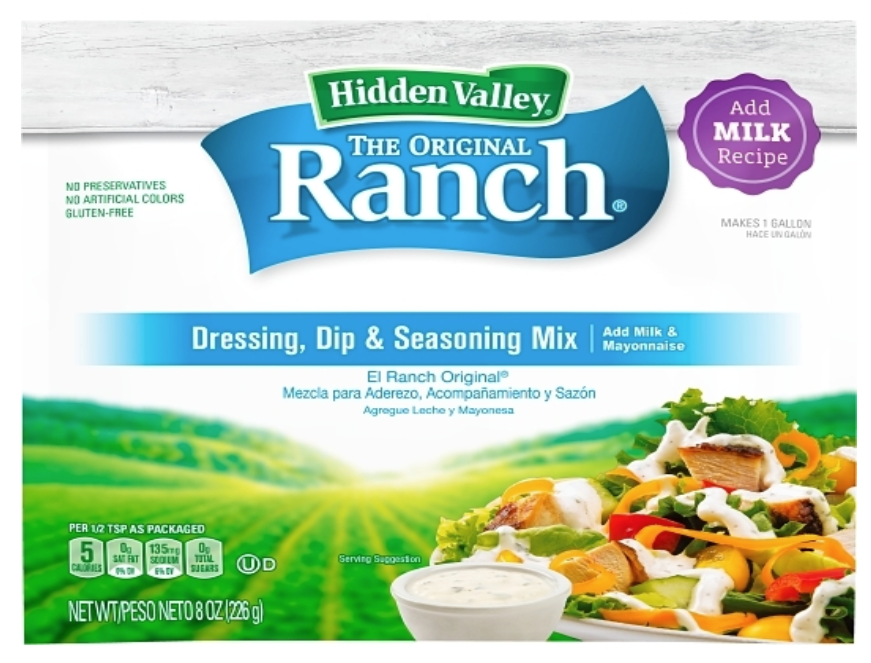 Hidden Valley Original Ranch Dry Salad Dressing Mix 8oz
