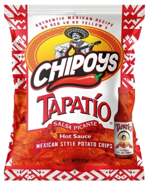 Chipoys Tapatio Potato Chips 2.5oz