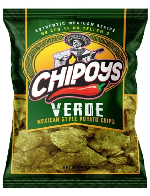 Chipoys Verde Potato Chip 2.5oz