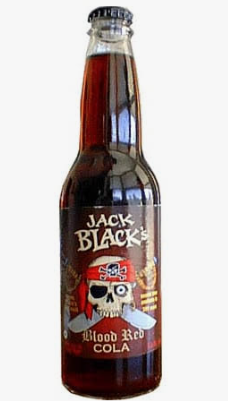 Jack Black's Cola Blood Real 12oz Glass Bottle