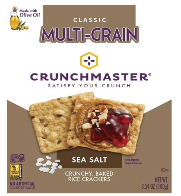 Crunchmaster Gluten Free Baked Multi-Grain Sea Salt Crackers 3.54oz