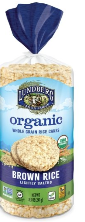 Lundberg Family Farms Brown Rice Cakes Lightly Salted 7.1oz