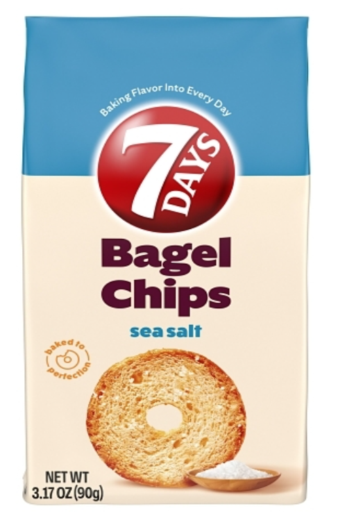 7 Days Bagel Chips Sea Salt 3.17oz