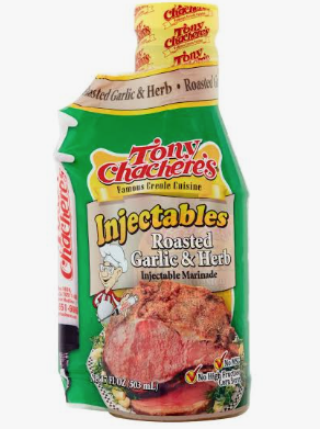 Tony Chachere's Injectables Roasted Garlic & Herb Marinade 17oz (503ml)