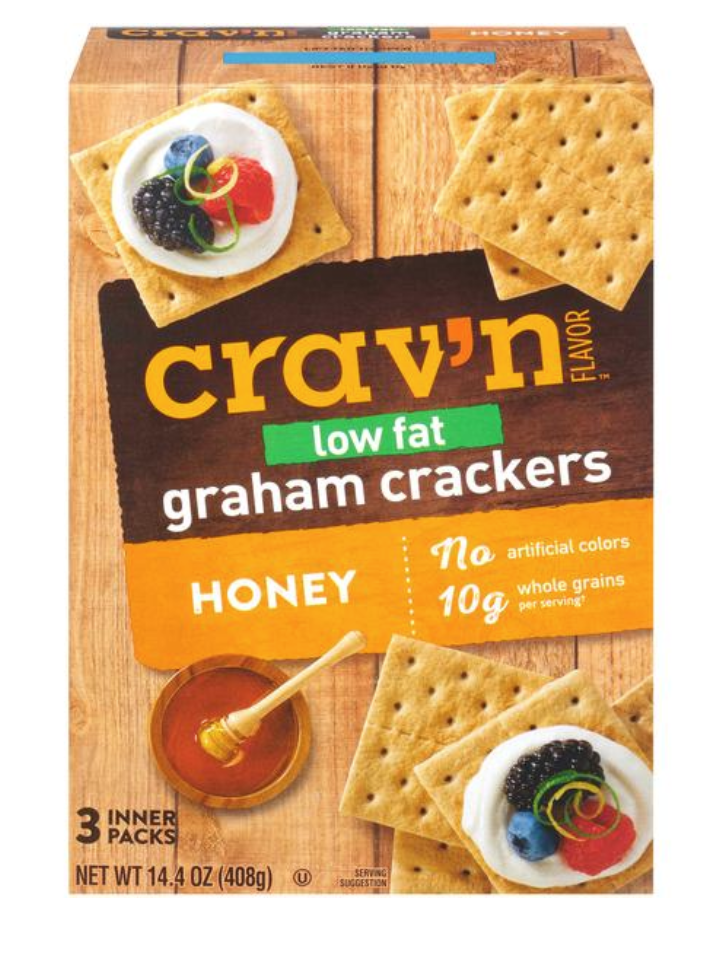 Crav’n Low Fat Graham Crackers Honey 14.4oz