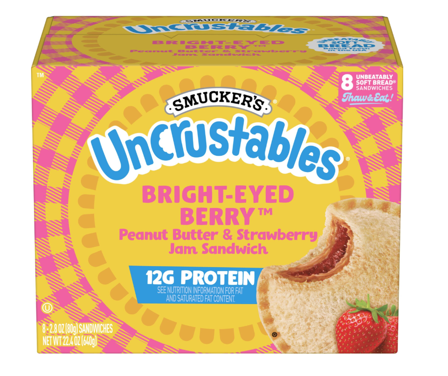 Smucker's Uncrustables Bright-Eyed Berry Peanut Butter & Strawberry Jam 8ct [In Store Only)