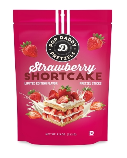 Pop Daddy Strawberry Shortcake Pretzel Sticks Limited Edition 7.5oz