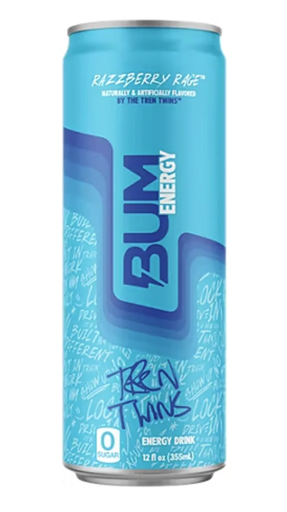 Bum Energy Razzbery Rage Can 12oz