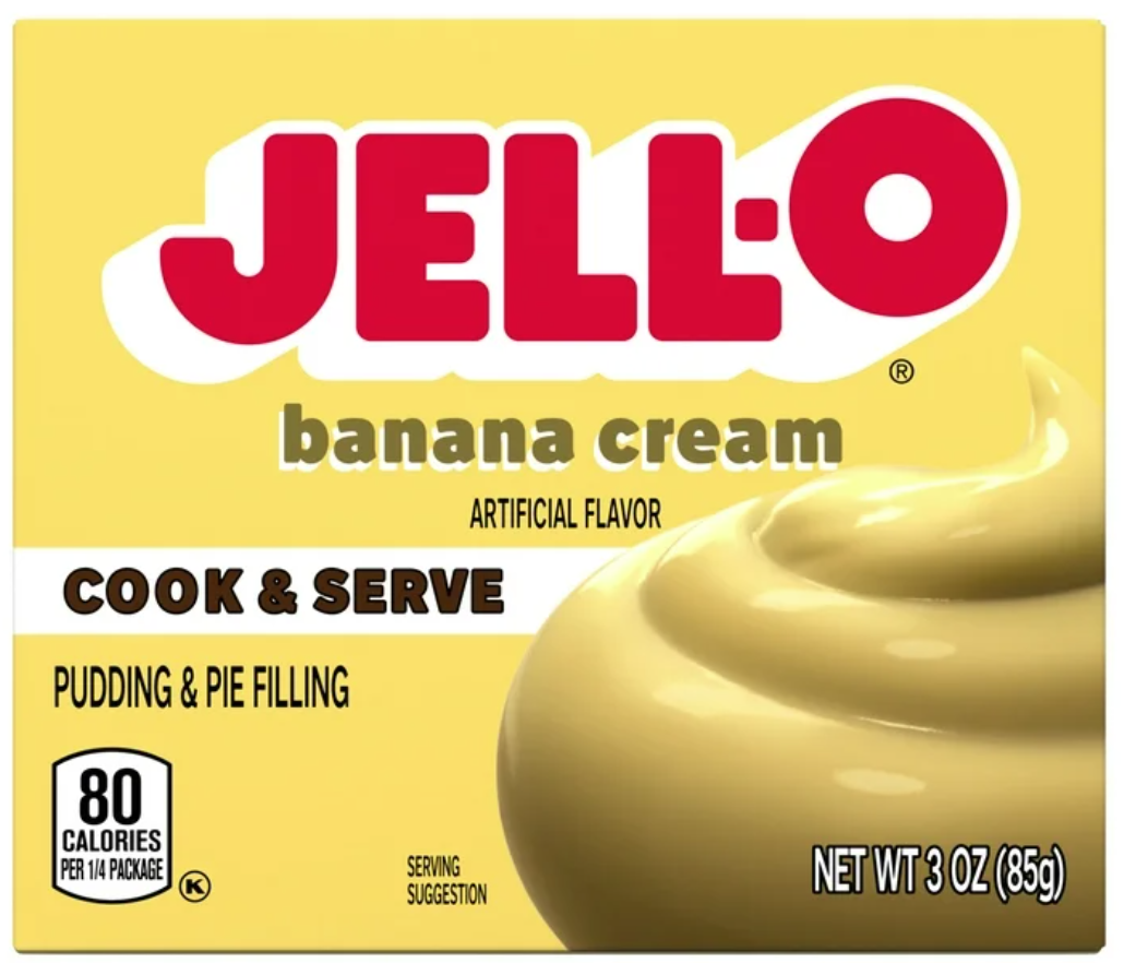 Jell-O Cook & Serve Banana Cream Pudding Mix 3oz