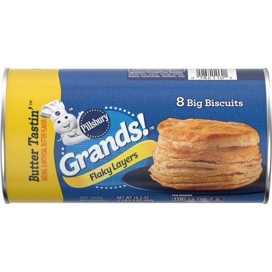 Pillsbury Grands! Flaky Layers Butter Tastin' Biscuits 8ct (BEST BY:MAY26)