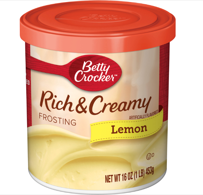 Betty Crocker Lemon Rich & Creamy Frosting 16oz (BEST BY: MAY 2025)