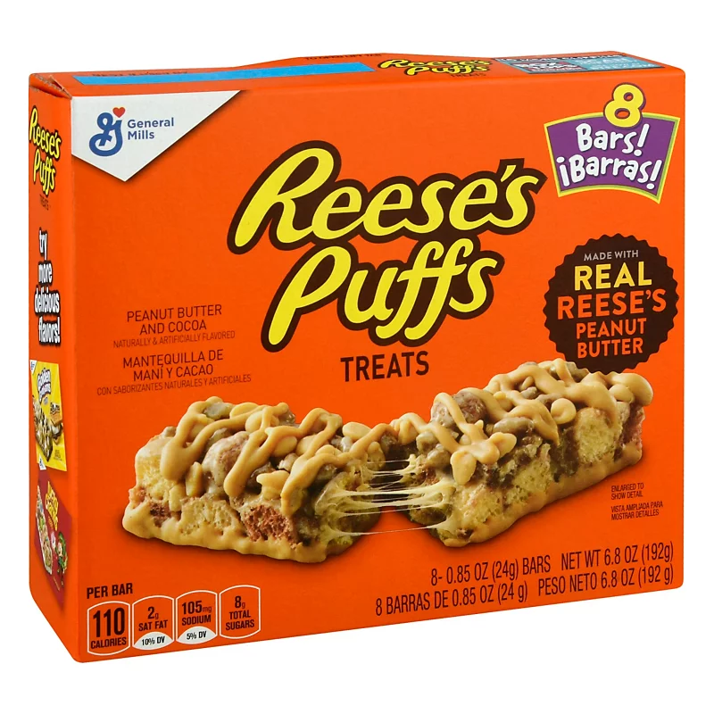 Reese's Puffs Treat Bar 8 Pack (BEST BY: MAY '26)